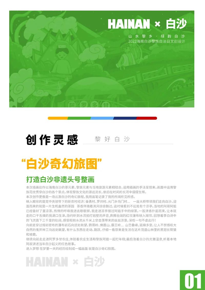 山水黎乡·绿韵白沙 2022海南白沙黎族自治县文创设计大赛获奖作品公示