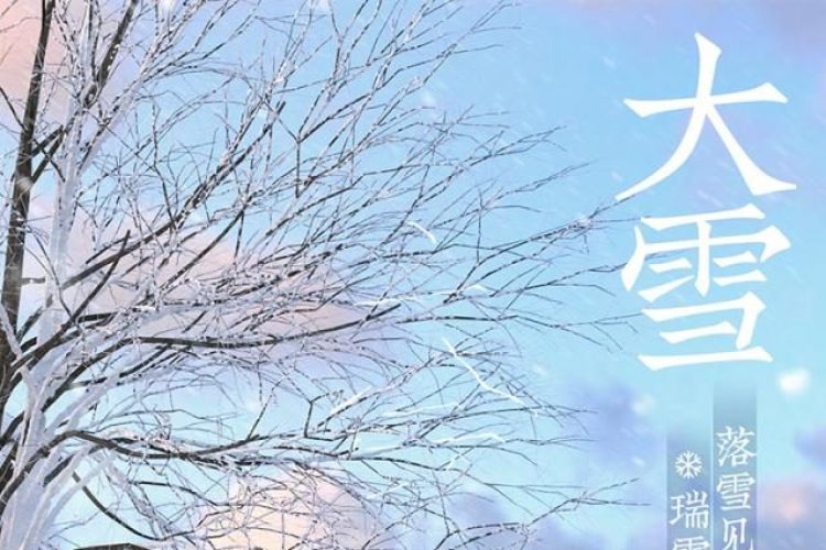 纯净世界！15张蓝色系的大雪节气海报