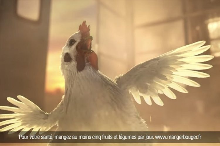 法国肯德基广告：高卢雄鸡，复刻进球庆祝名场面