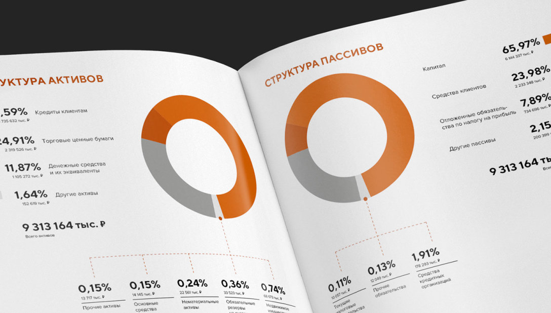 俄罗斯银行Razvitie-Stolitsa年报画册设计