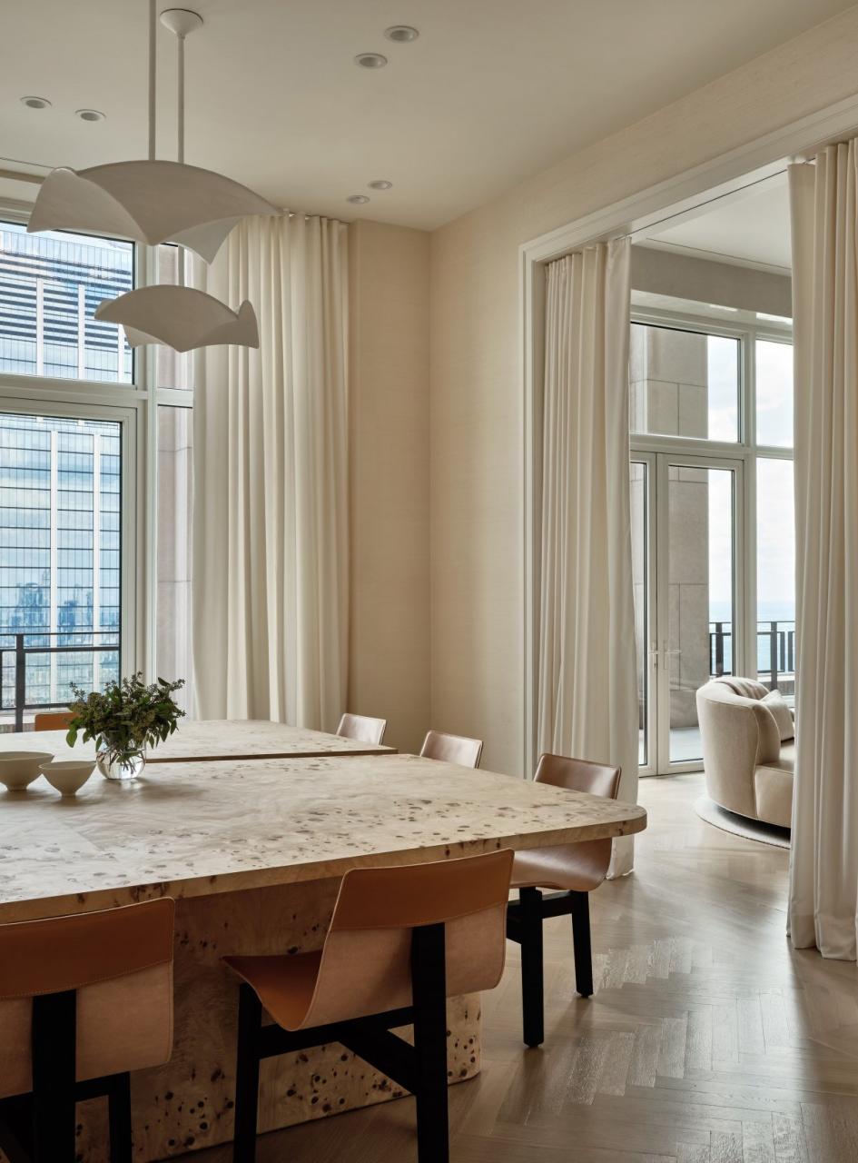 现代和抽象！优雅的曼哈顿复式公寓