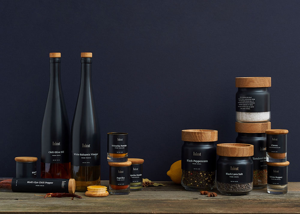 Hint | Spices & Vinegar Minimal Packaging Design For Inspiration