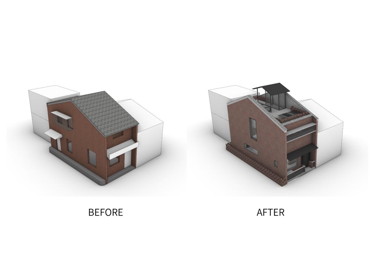 80平米小屋改造：一叠居 / 本态建筑