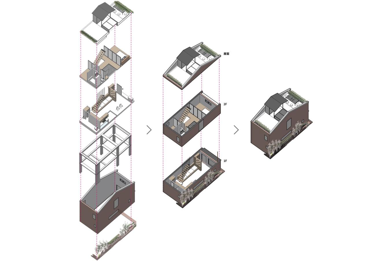 80平米小屋改造：一叠居 / 本态建筑