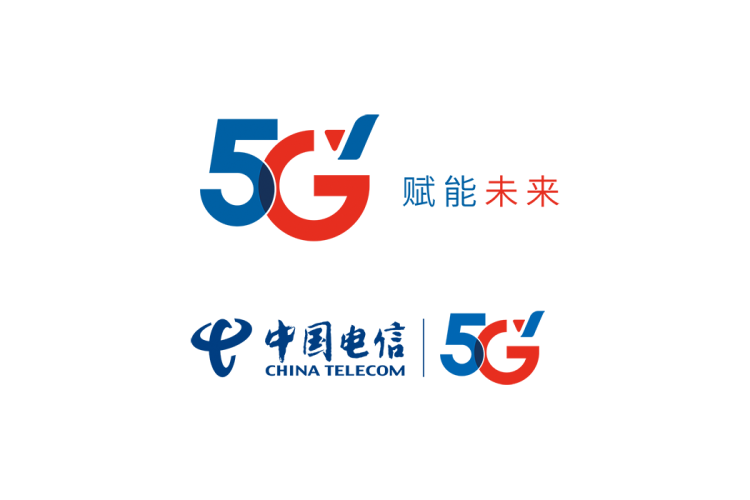 中国电信5G logo矢量标志素材