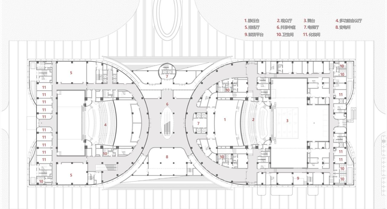 肥东县大剧院文化馆 / 上海华都建筑规划设计有限公司