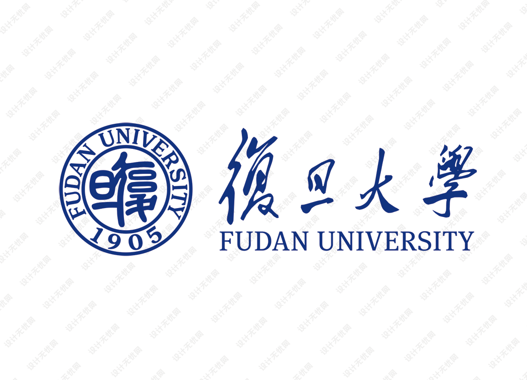 复旦大学校徽logo矢量标志素材