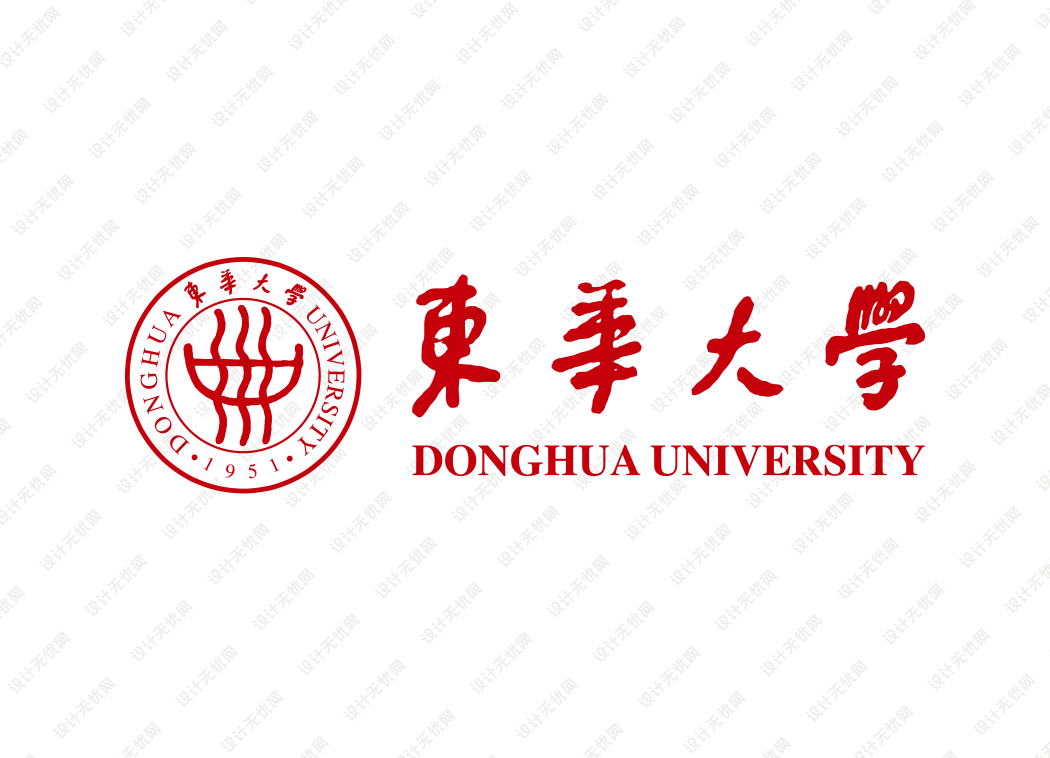 东华大学校徽logo矢量标志素材