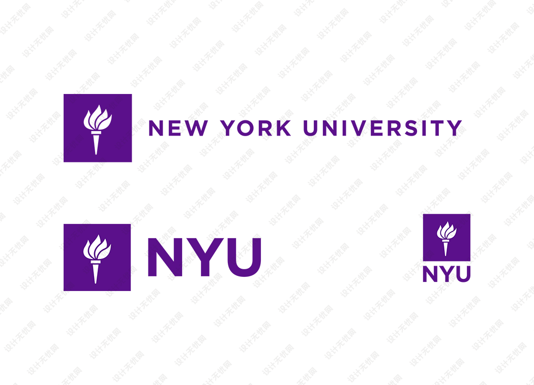 纽约大学校徽logo矢量标志素材