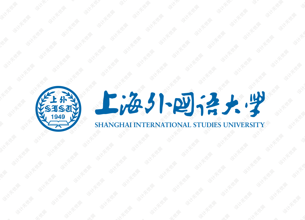 上海外国语大学校徽logo矢量标志素材