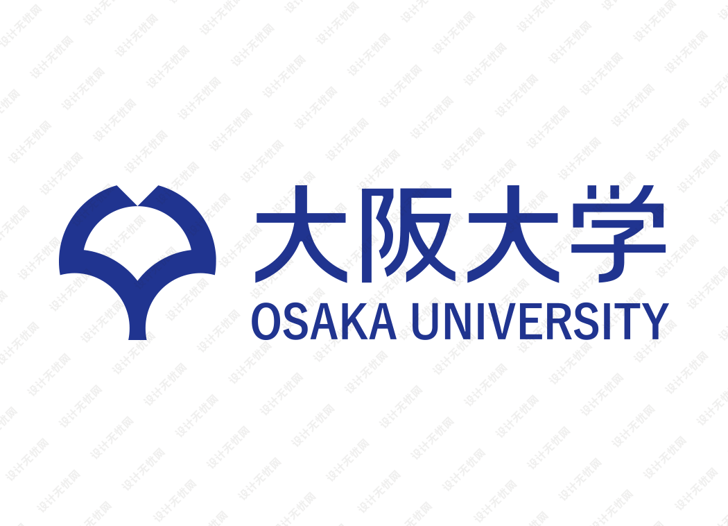 日本大阪大学校徽logo矢量标志素材