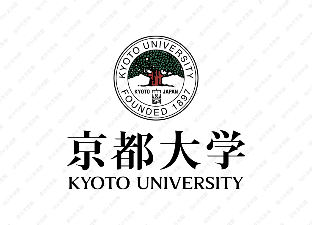 日本京都大学校徽logo矢量标志素材