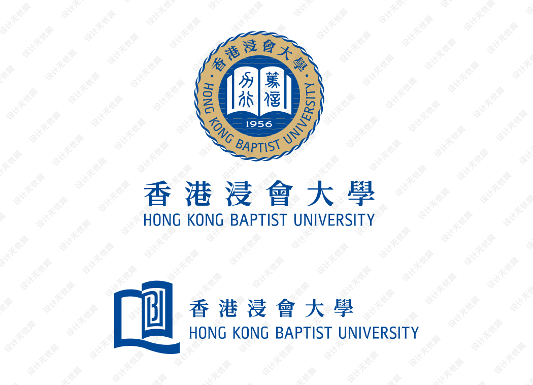 香港浸会大学校徽logo矢量标志素材