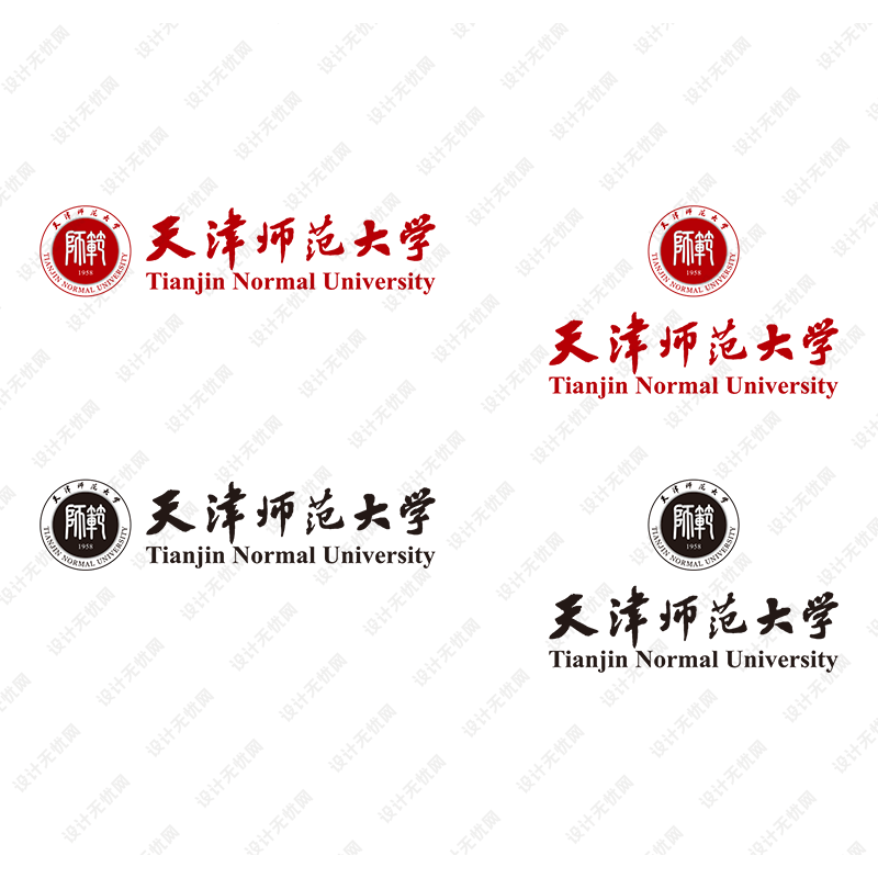 天津师范大学校徽logo矢量标志素材