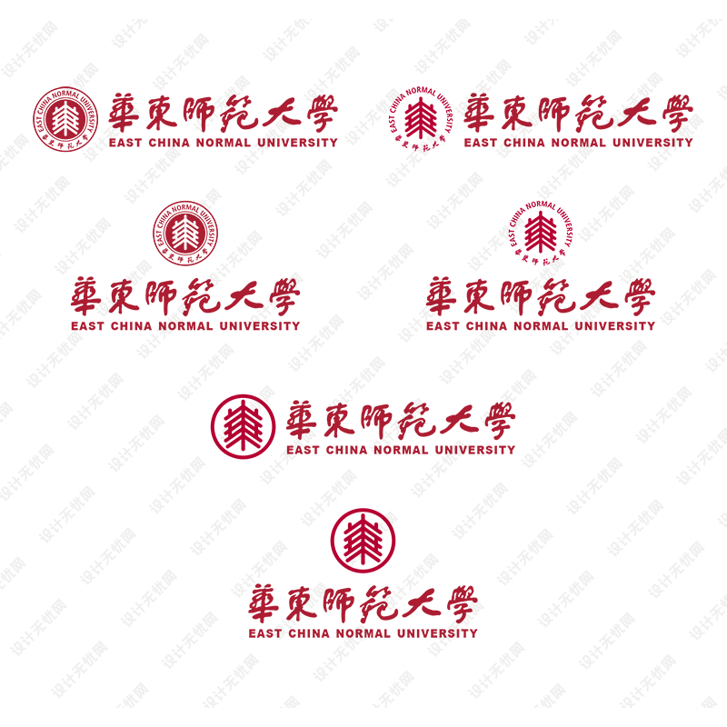 华东师范大学校徽logo矢量标志素材