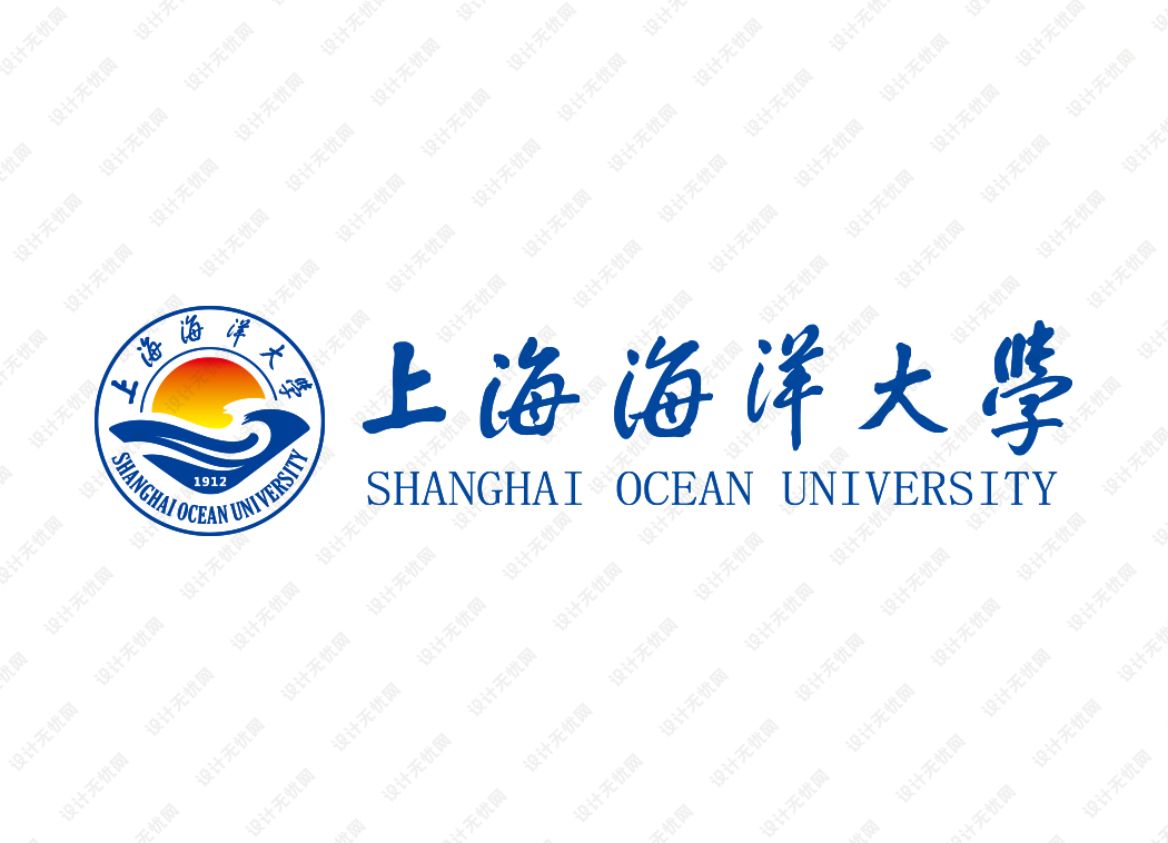 上海海洋大学校徽logo矢量标志素材