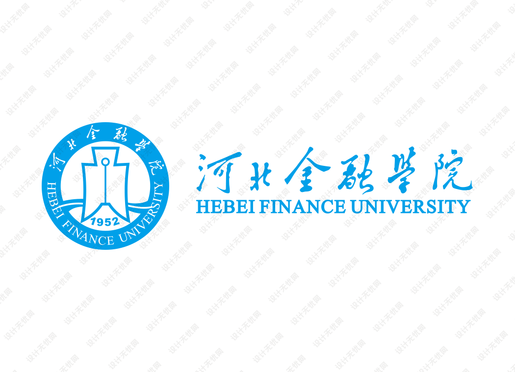 河北金融学院校徽logo矢量标志素材