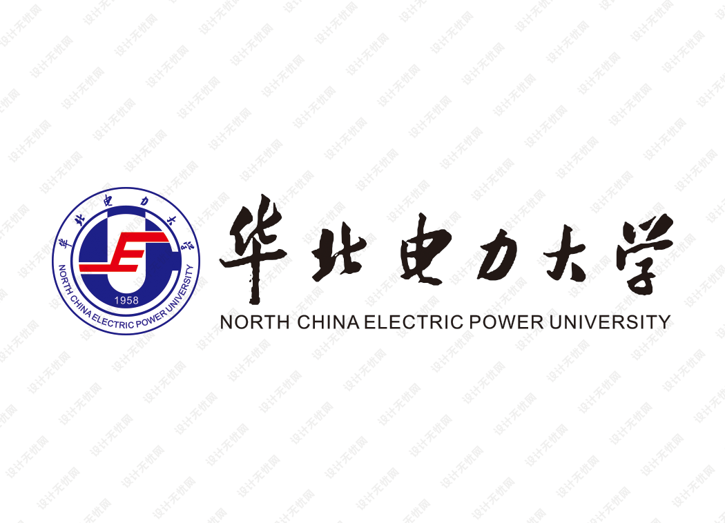 华北电力大学校徽logo矢量标志素材