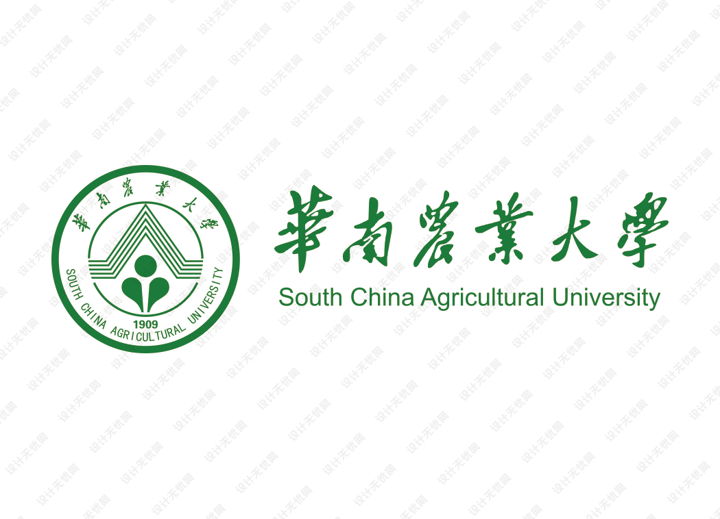 华南农业大学校徽logo矢量标志素材