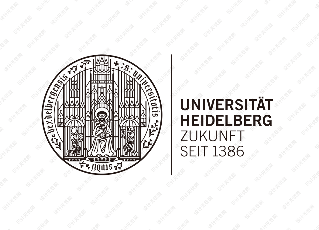 德国海德堡大学校徽logo矢量标志素材
