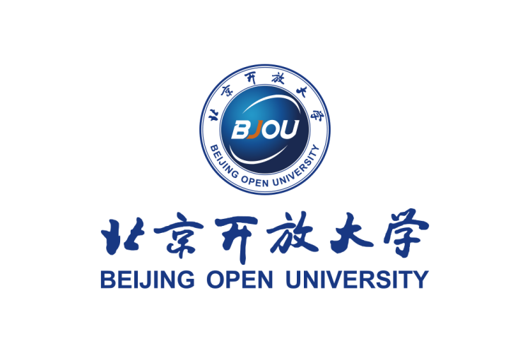北京开放大学校徽logo矢量标志素材