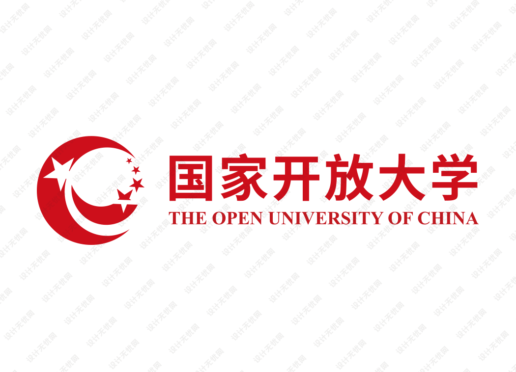国家开放大学校徽logo矢量标志素材