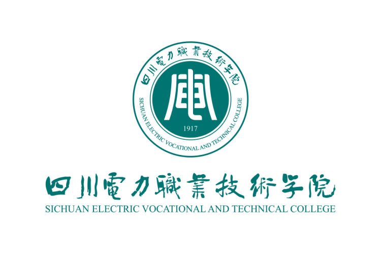 四川电力职业技术学院校徽logo矢量标志素材