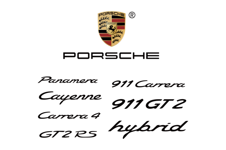 PORSCHE保时捷汽车logo矢量标志素材下载