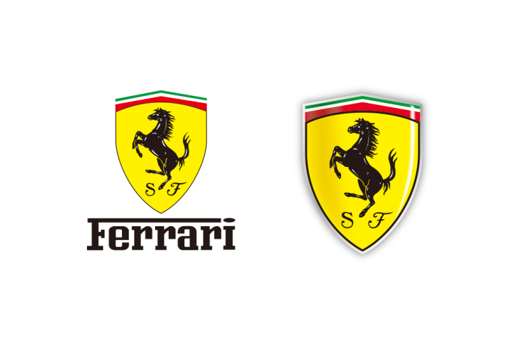 Ferrari法拉利logo矢量标志素材下载