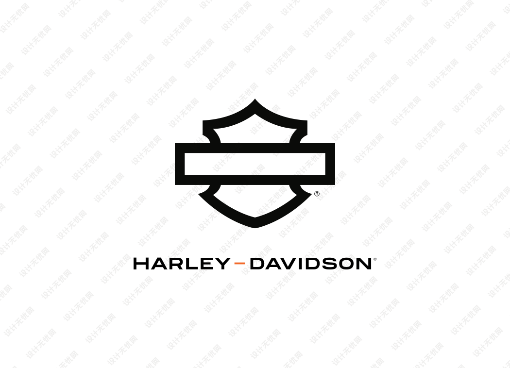 哈雷摩托车logo矢量标志素材下载