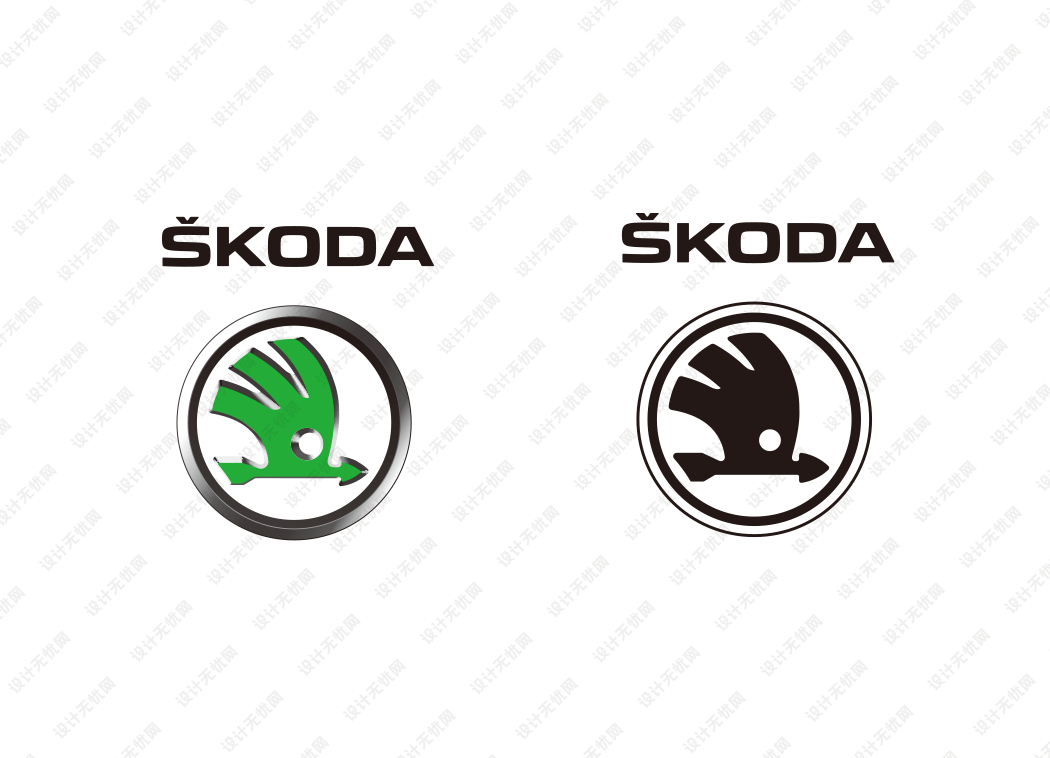 斯柯达(SKODA)汽车logo矢量标志素材下载