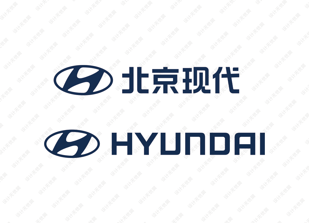 北京现代汽车logo矢量标志素材下载