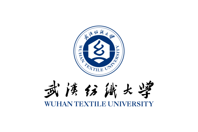 武汉纺织大学校徽logo矢量标志素材