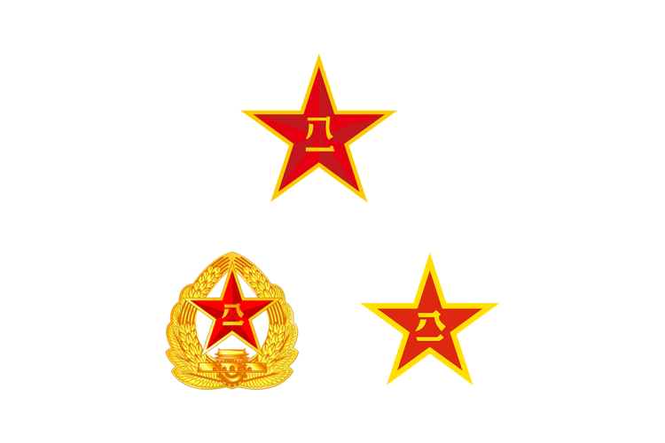 八一军徽logo矢量标志素材下载