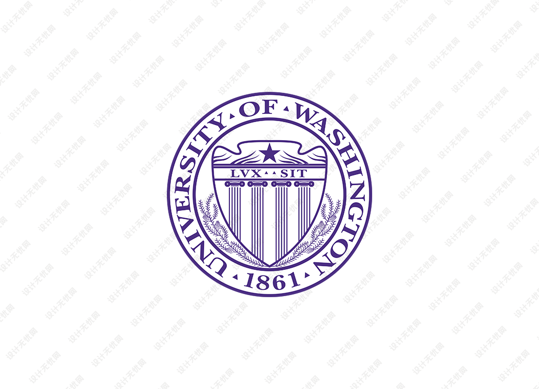 美国华盛顿大学校徽logo矢量标志素材