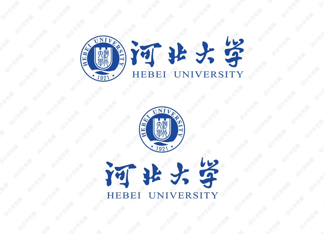 河北大学校徽logo矢量标志素材