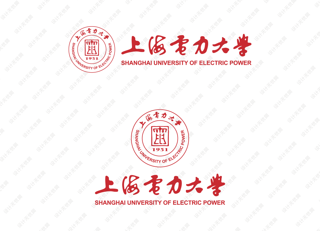 上海电力大学校徽logo矢量标志素材