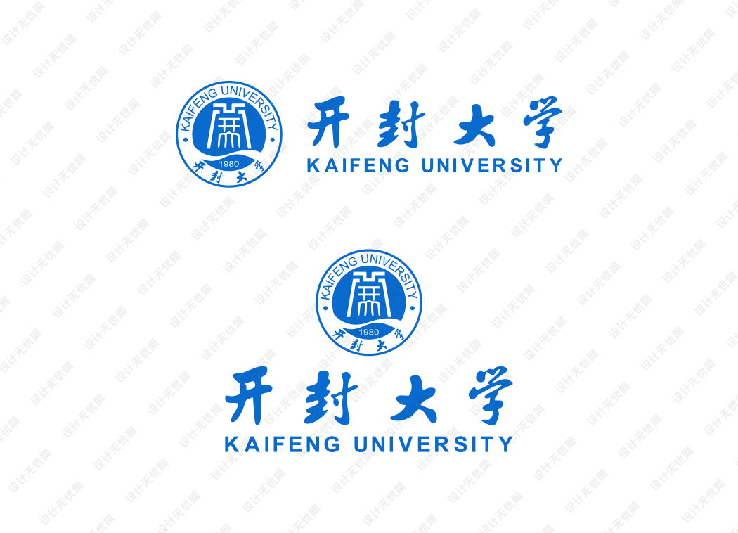 开封大学校徽logo矢量标志素材