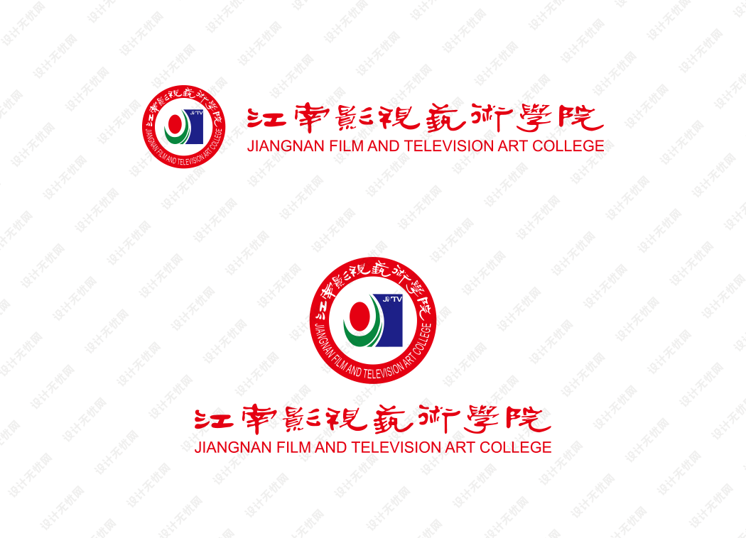 江南影视艺术学院校徽logo矢量标志素材