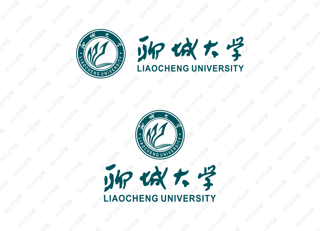 聊城大学校徽logo矢量标志素材