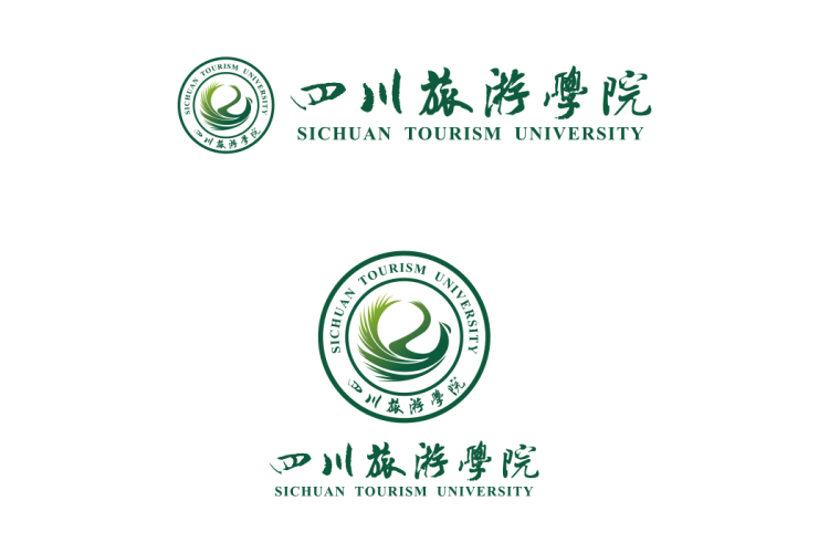 四川旅游学院校徽logo矢量标志素材