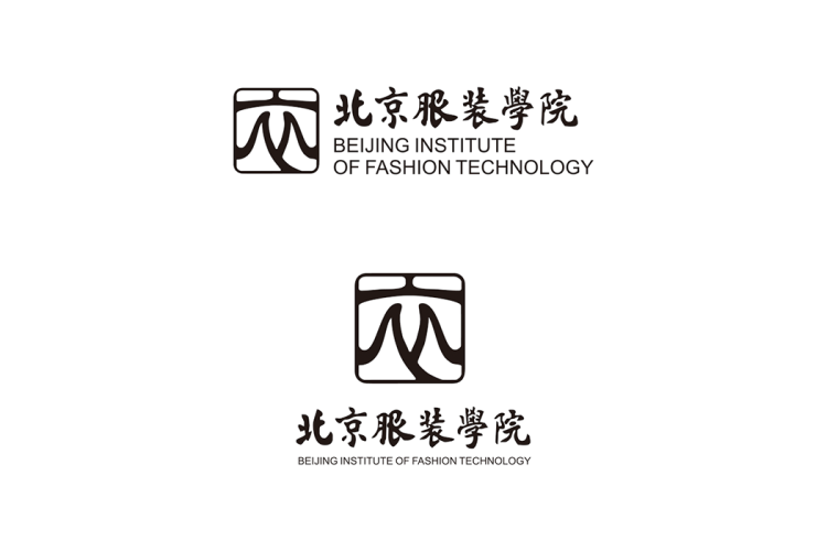 北京服装学院校徽logo矢量标志素材