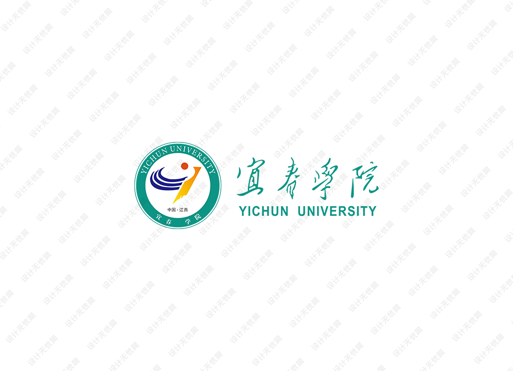宜春学院校徽logo矢量标志素材