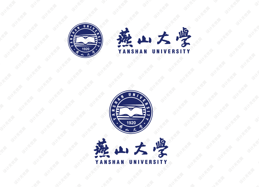 燕山大学校徽logo矢量标志素材