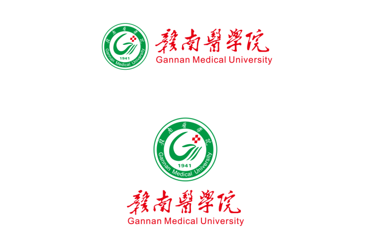 赣南医学院校徽logo矢量标志素材
