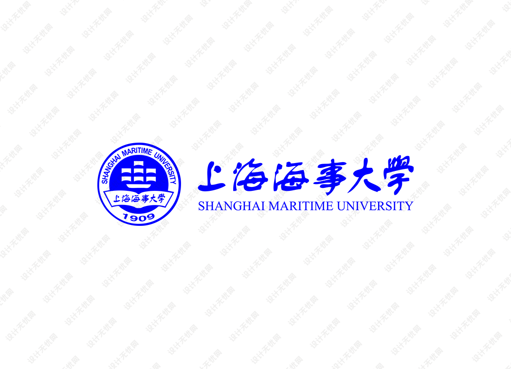 上海海事大学校徽logo矢量标志素材