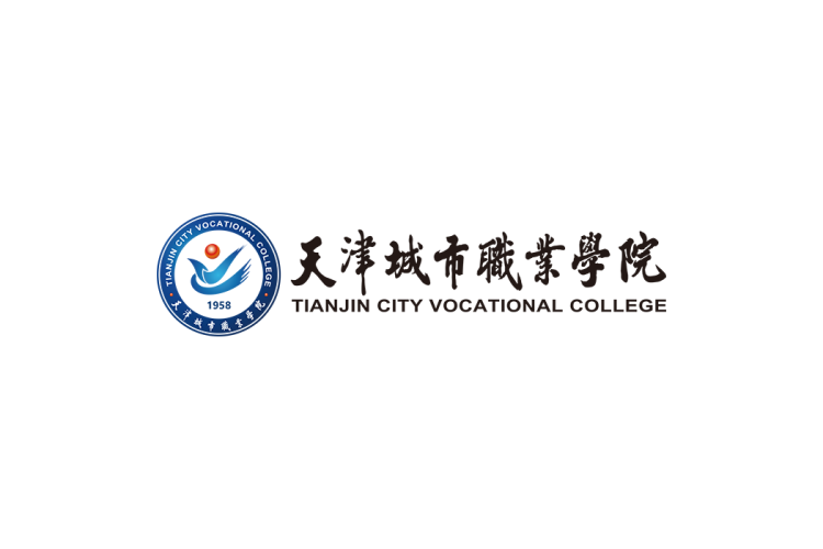 天津城市职业学院校徽logo矢量标志素材
