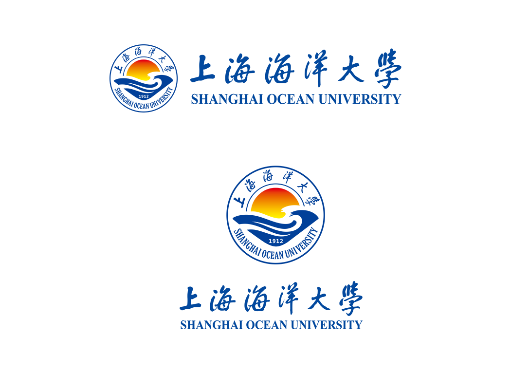 上海海洋大学校徽logo矢量标志素材