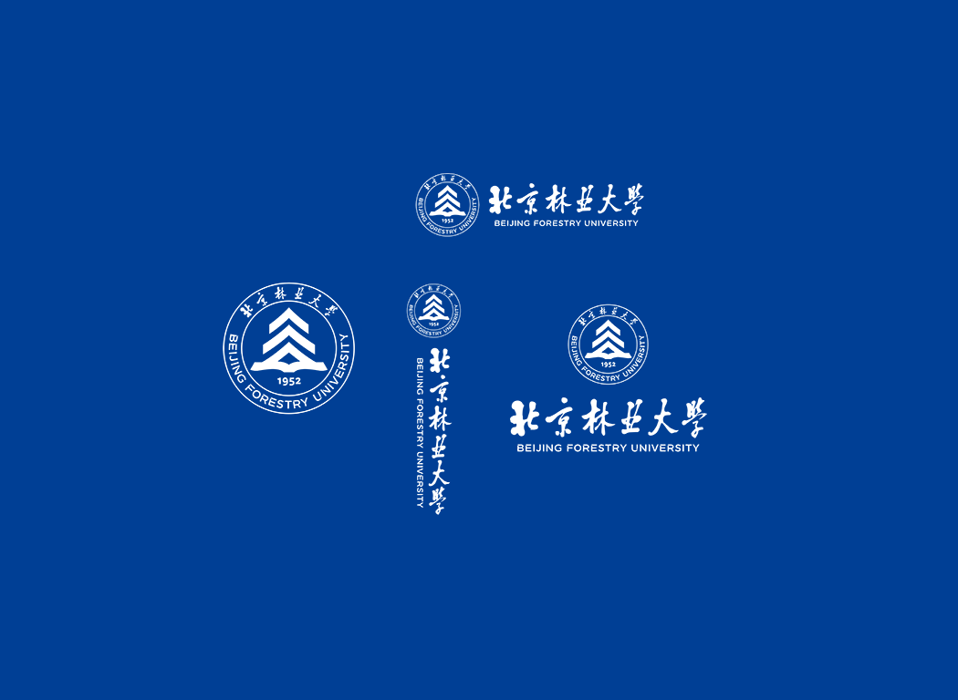 北京林业大学校徽logo矢量标志素材