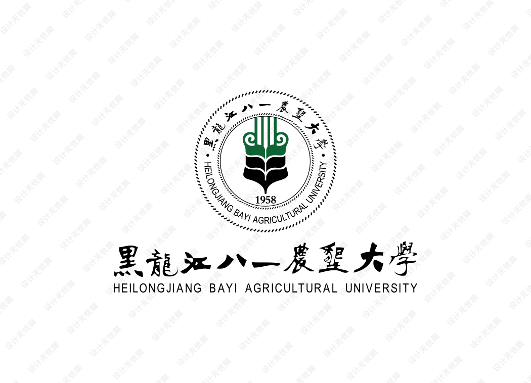 黑龙江八一农垦大学校徽logo矢量标志素材